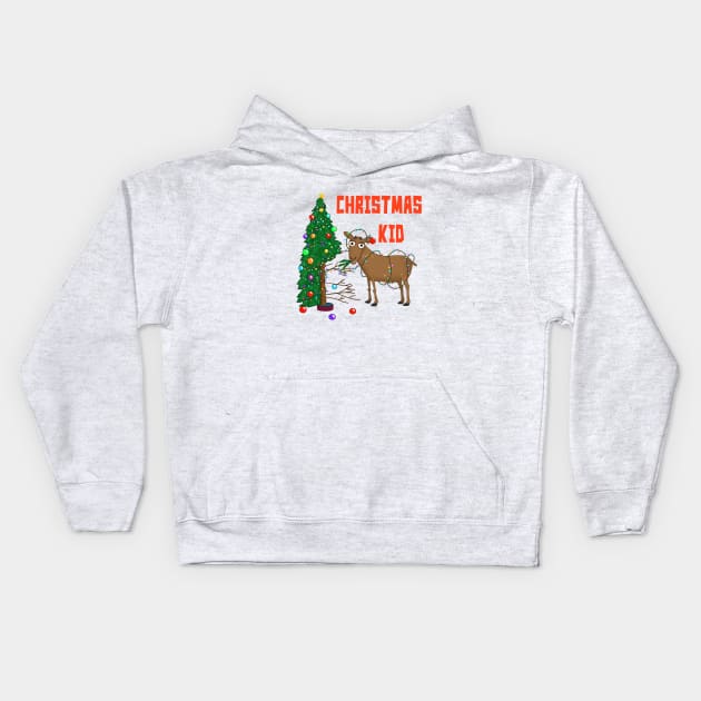 The Christmas Kid Kids Hoodie by ArtsofAll